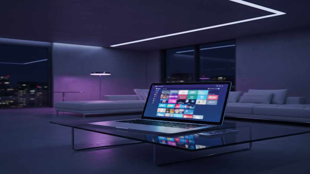 Guide d'installation de IPTV Smarters Pro sur un ordinateur Windows avec le logo de l'application