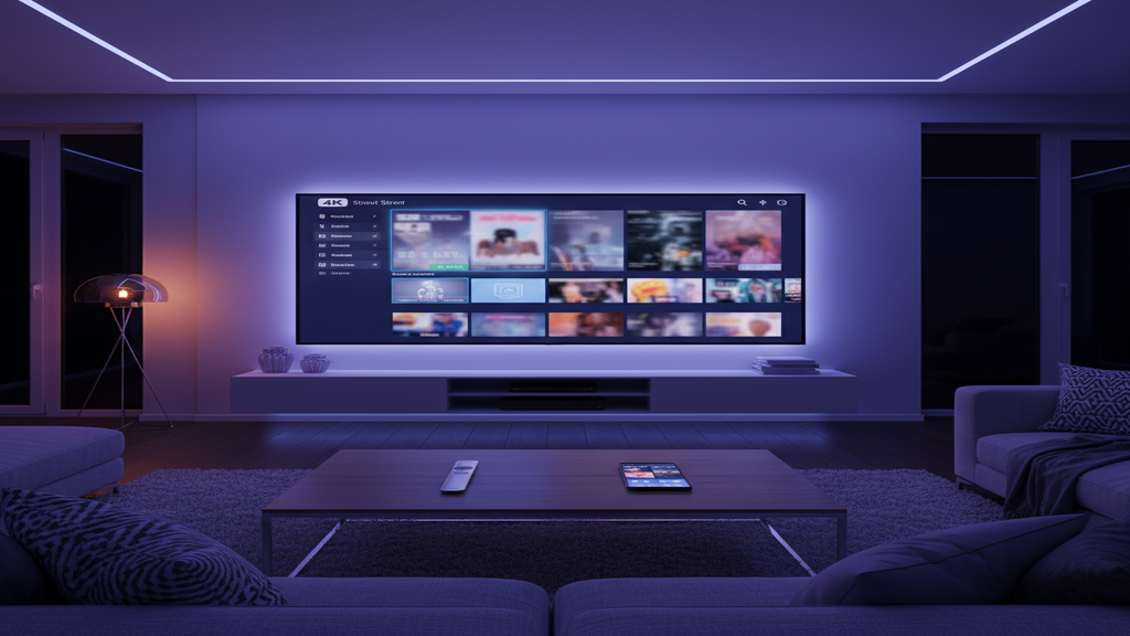 Guide complet sur le format M3U IPTV avec un logo de playlist sur un écran de télévision